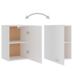 Armoire suspendue Blanc 39,5x31x60 cm Bois d'ingénierie – Image 3