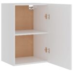 Armoire suspendue Blanc 39,5x31x60 cm Bois d'ingénierie – Image 4