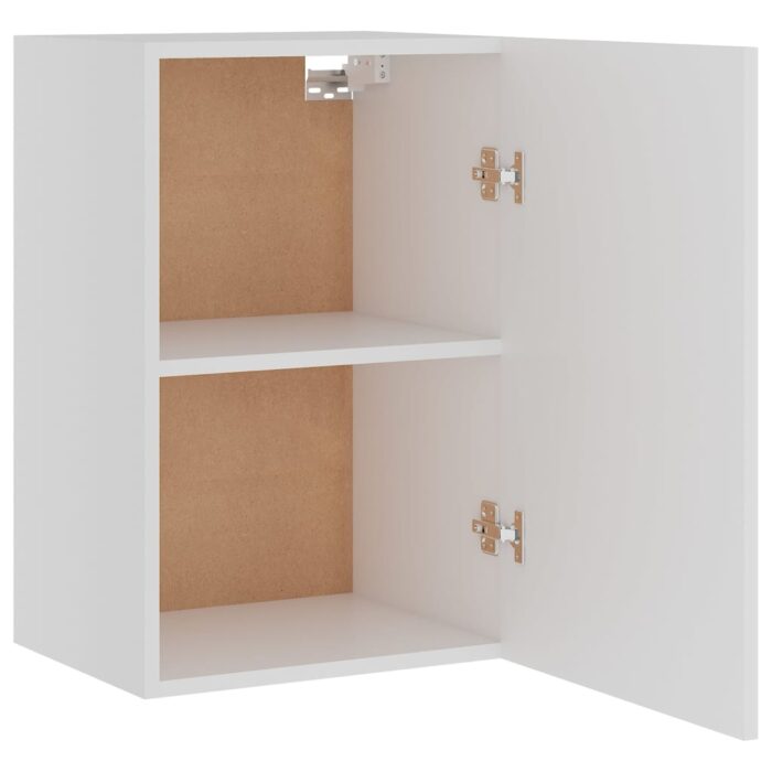 Armoire suspendue Blanc 39,5x31x60 cm Bois d'ingénierie – Image 4