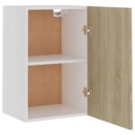 Armoire suspendue Chêne sonoma 39,5x31x60 cm Bois d'ingénierie – Image 5