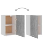 Armoire suspendue "Lyon" Gris béton 39,5x31x60 cm – Image 4