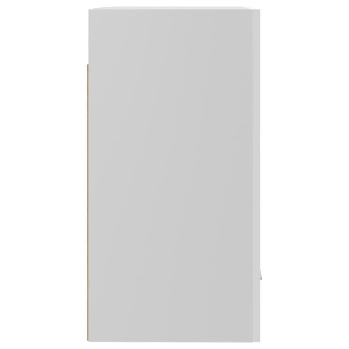 Armoire suspendue Blanc brillant 50x31x60 cm Bois d'ingénierie – Image 7
