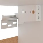 Armoire suspendue Blanc brillant 50x31x60 cm Bois d'ingénierie – Image 8