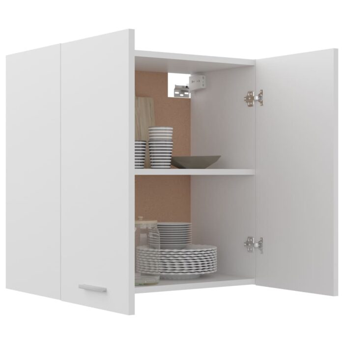 Armoire suspendue "Lyon" Blanc 60x31x60 cm Bois d'ingénierie – Image 3