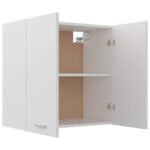 Armoire suspendue "Lyon" Blanc 60x31x60 cm Bois d'ingénierie – Image 4