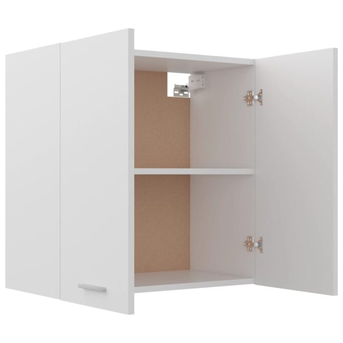 Armoire suspendue "Lyon" Blanc 60x31x60 cm Bois d'ingénierie – Image 4