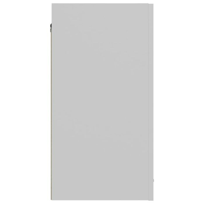 Armoire suspendue "Lyon" Blanc 60x31x60 cm Bois d'ingénierie – Image 6