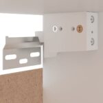 Armoire suspendue "Lyon" Blanc 60x31x60 cm Bois d'ingénierie – Image 7
