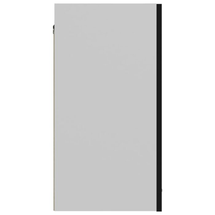 Armoire suspendue Noir 60x31x60 cm Bois d'ingénierie – Image 6