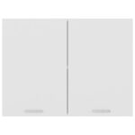 Armoire suspendue Blanc 80x31x60 cm Bois d’ingénierie – Image 5