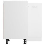 Armoire de plancher d'angle "Lyon" blanc 75,5x75,5x81,5 cm – Image 5