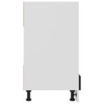 Armoire à four Noir 60x46x81,5 cm Bois d’ingénierie – Image 4
