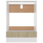 Armoire à four Chêne sonoma 60x46x81,5 cm Bois d’ingénierie – Image 3