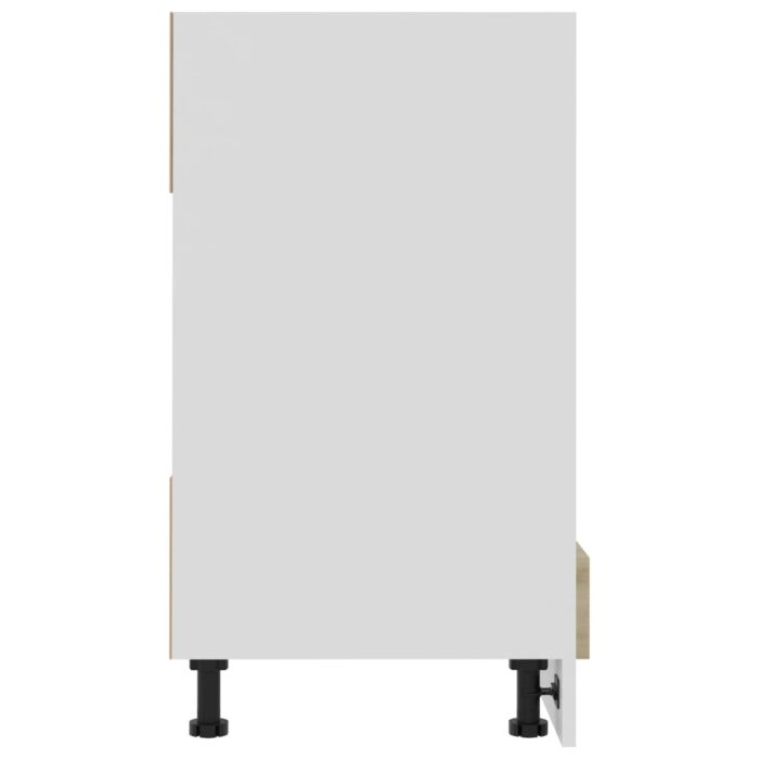 Armoire à four Chêne sonoma 60x46x81,5 cm Bois d’ingénierie – Image 4