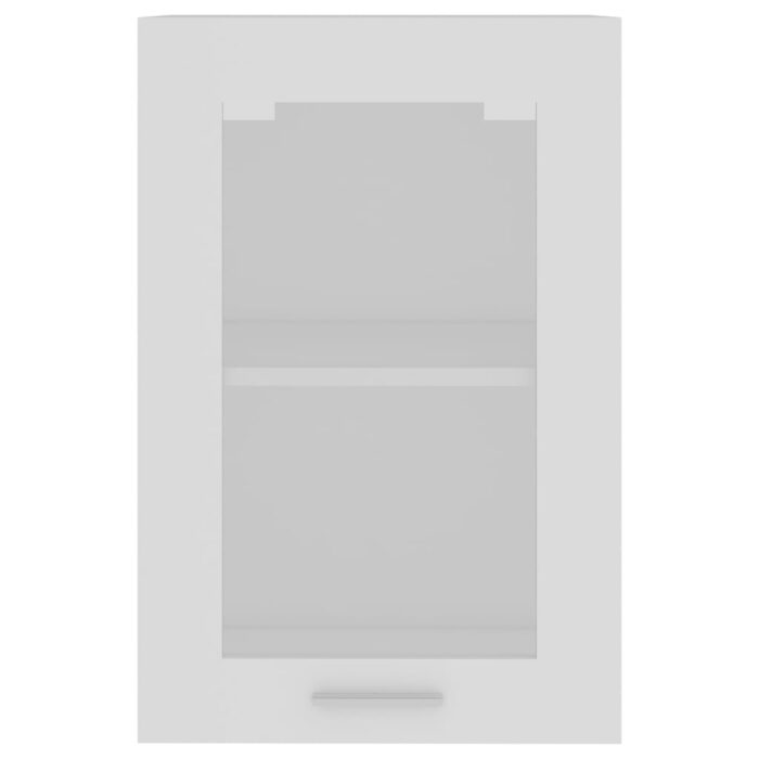 Armoire en verre suspendue "Lyon" Blanc 40x31x60 cm – Image 5