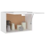 Armoire suspendue "Lyon" Blanc brillant 60x31x40 cm – Image 3
