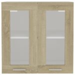 Armoire en verre suspendue "Lyon" Chêne sonoma – Image 4