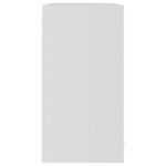Armoire en verre suspendue Blanc 80x31x60 cm Bois d'ingénierie – Image 5