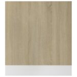 Panneau de lave-vaisselle Chêne sonoma 59,5x3x67 cm Aggloméré – Image 2