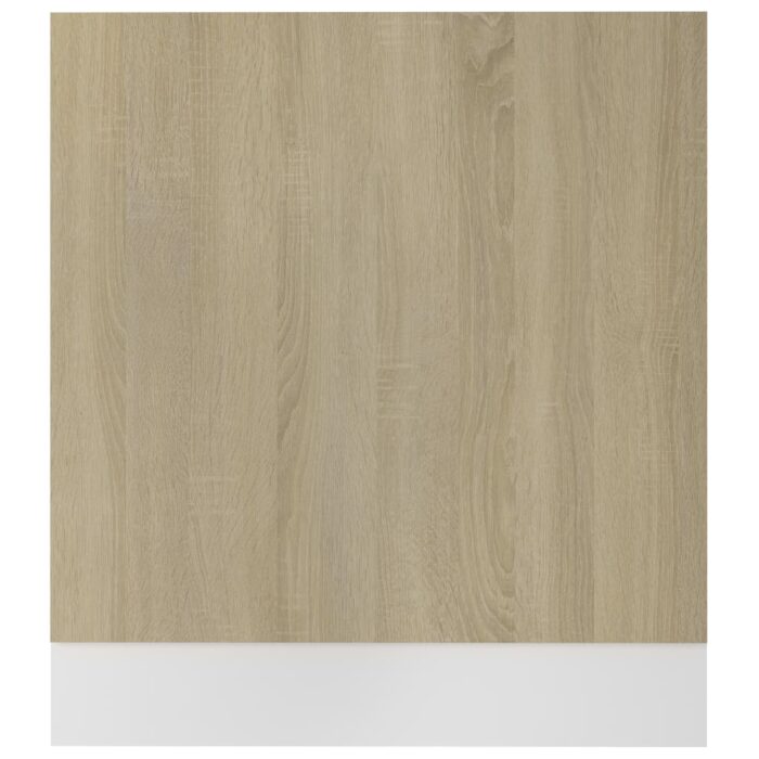 Panneau de lave-vaisselle Chêne sonoma 59,5x3x67 cm Aggloméré – Image 2