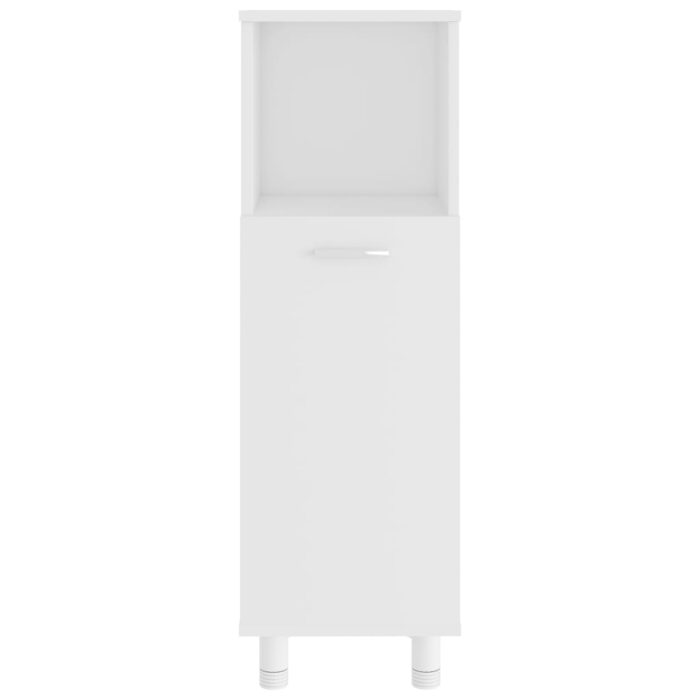 Armoire de salle de bain Blanc 30x30x95 cm Bois d'ingénierie – Image 5