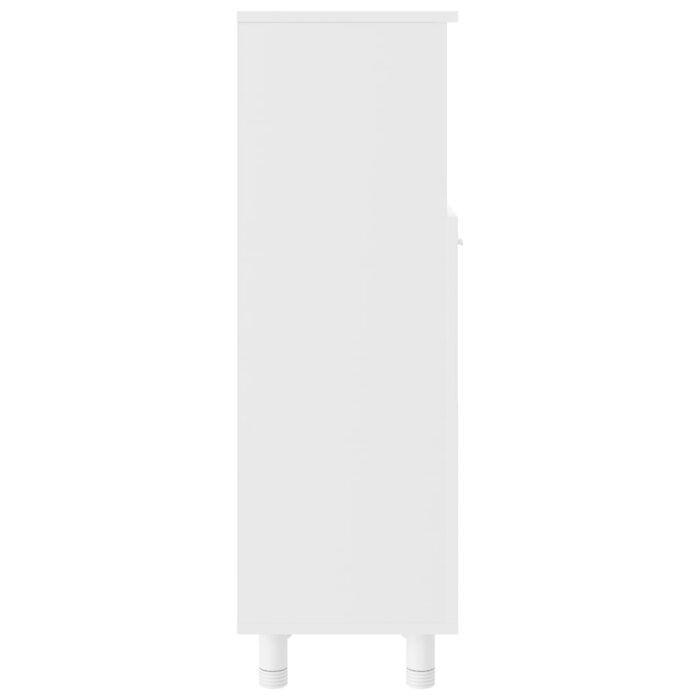 Armoire de salle de bain Blanc 30x30x95 cm Bois d'ingénierie – Image 6