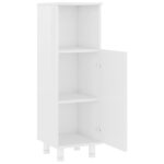 Armoire de salle de bain Blanc brillant Bois d’ingénierie – Image 4