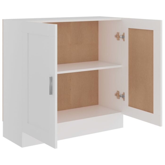 Bibliothèque Blanc 82,5x30,5x80 cm Bois d'ingénierie – Image 5
