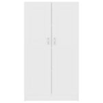 Bibliothèque Blanc 82,5x30,5x150 cm Bois d’ingénierie – Image 4