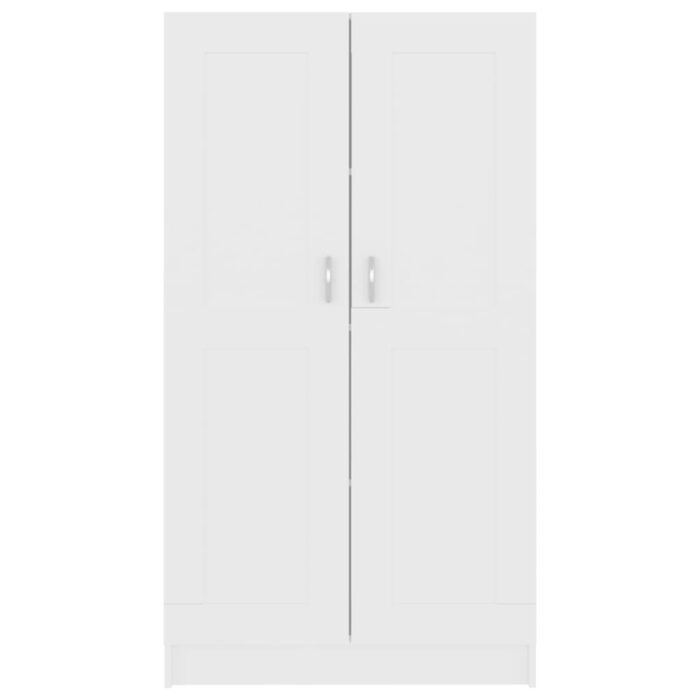 Bibliothèque Blanc 82,5x30,5x150 cm Bois d’ingénierie – Image 4