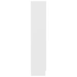 Bibliothèque Blanc 82,5x30,5x150 cm Bois d’ingénierie – Image 5