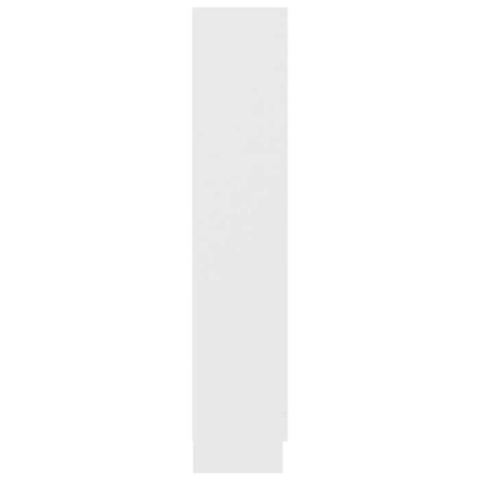 Bibliothèque Blanc 82,5x30,5x150 cm Bois d’ingénierie – Image 5