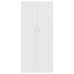 Bibliothèque Blanc 82,5x30,5x185,5 cm Bois d'ingénierie – Image 4