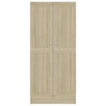 Bibliothèque Chêne sonoma 82,5x30,5x185,5 cm Bois d'ingénierie – Image 4