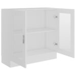 Armoire à vitrine Blanc 82,5x30,5x80 cm Bois d'ingénierie – Image 3