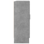 Armoire à vitrine Gris béton 82,5x30,5x80 cm Bois d'ingénierie – Image 5