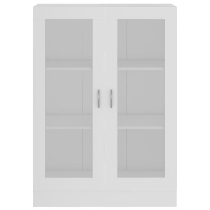 Armoire à vitrine Blanc 82,5x30,5x115 cm Bois d'ingénierie – Image 4