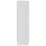 Armoire à vitrine Blanc 82,5x30,5x115 cm Bois d'ingénierie – Image 5