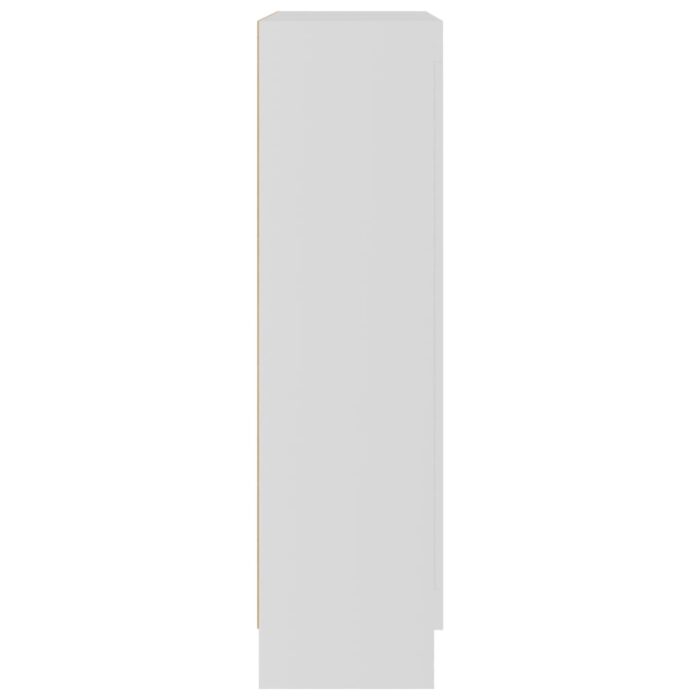 Armoire à vitrine Blanc 82,5x30,5x115 cm Bois d'ingénierie – Image 5