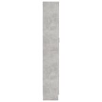 Armoire à vitrine Gris béton 82,5x30,5x185,5 cm Bois ingénierie – Image 5