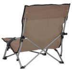 Chaises de plage pliables lot de 2 Taupe Tissu – Image 4