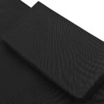 Chaise longue d'extérieur tissu noir – Image 4