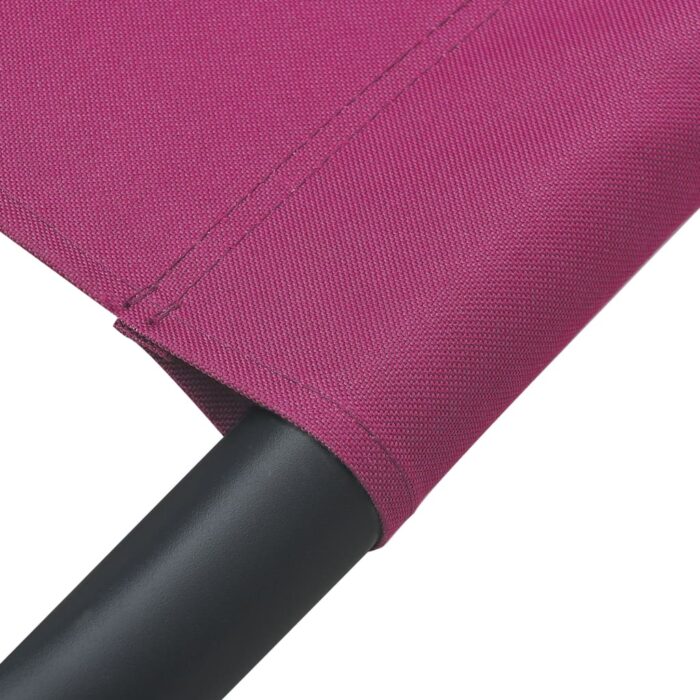 Lit de repos d'extérieur tissu rose – Image 5