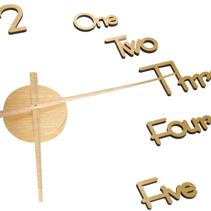 Horloge murale 3D Design moderne Doré 100 cm XXL – Image 2