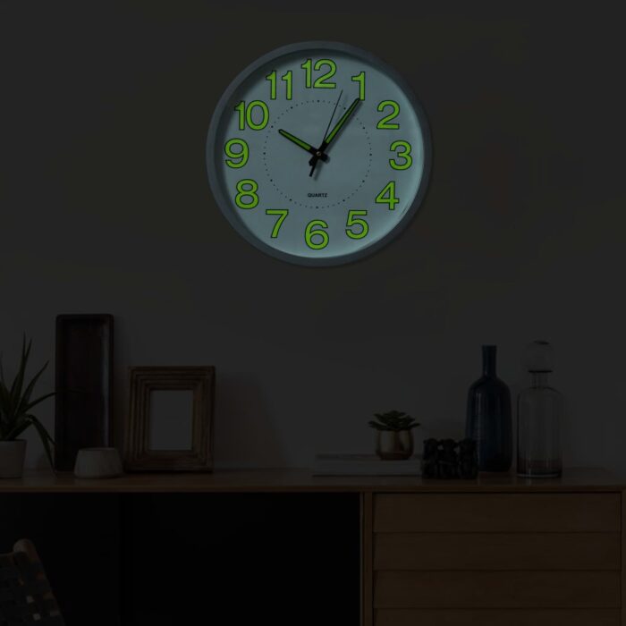 Horloge murale lumineuse Blanc 30 cm – Image 2