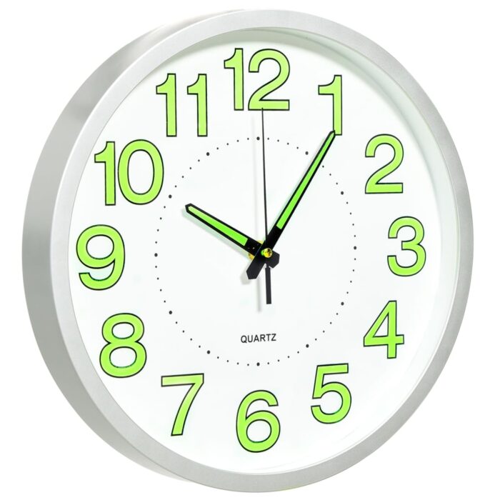 Horloge murale lumineuse Blanc 30 cm – Image 3