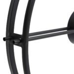 Horloge murale Noir 52 cm Fer – Image 2