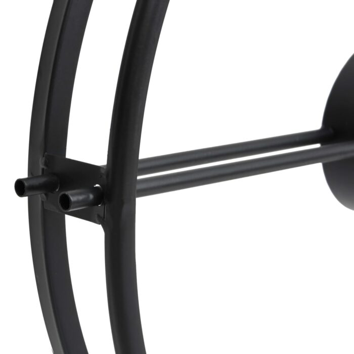 Horloge murale Noir 52 cm Fer – Image 2