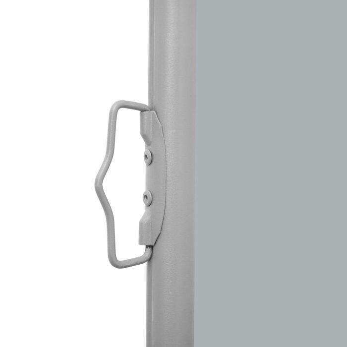 Auvent latéral rétractable de patio 140x600 cm Gris – Image 2