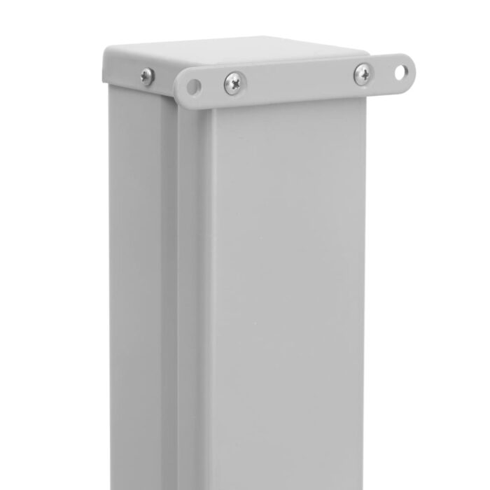 Auvent latéral rétractable de patio 140x600 cm Gris – Image 3